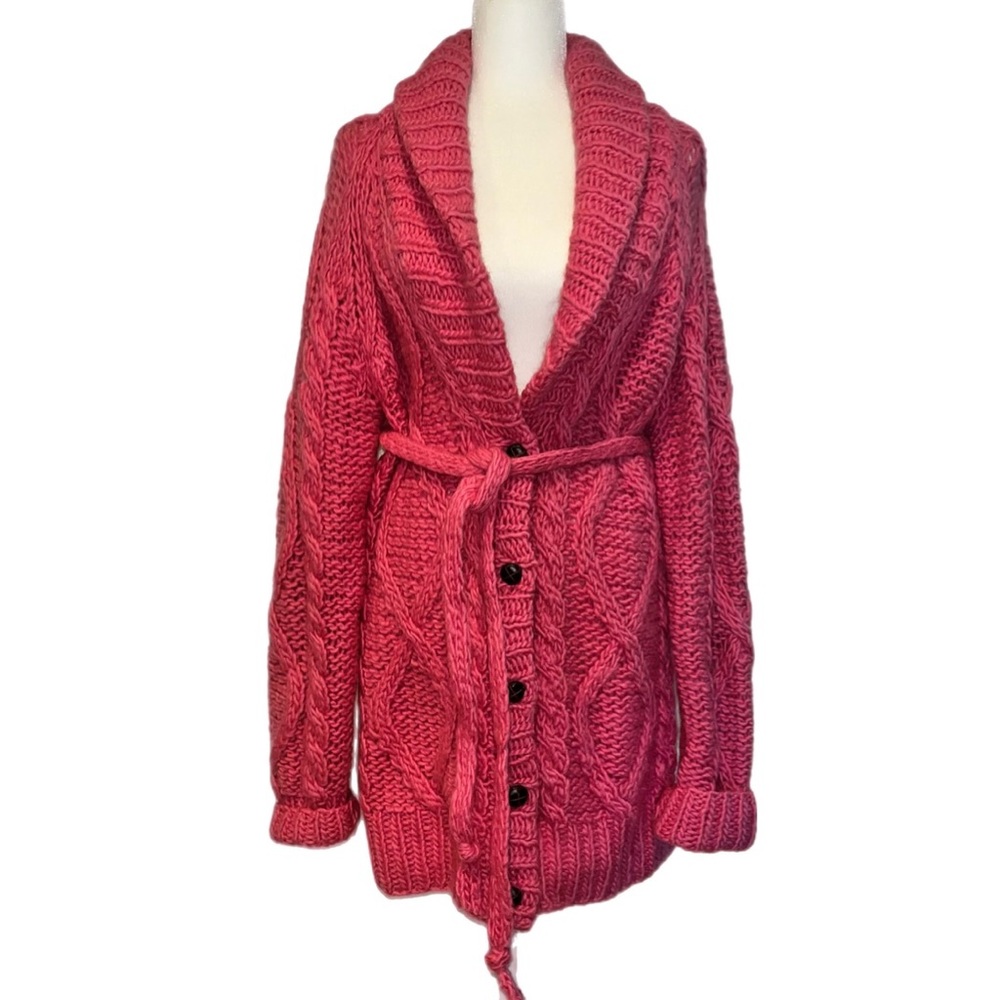 Vintage Victoria's Secret Pink Cardigan Sweater Size LARGE